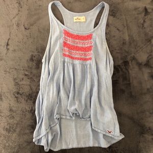 A light blue Hollister tank top